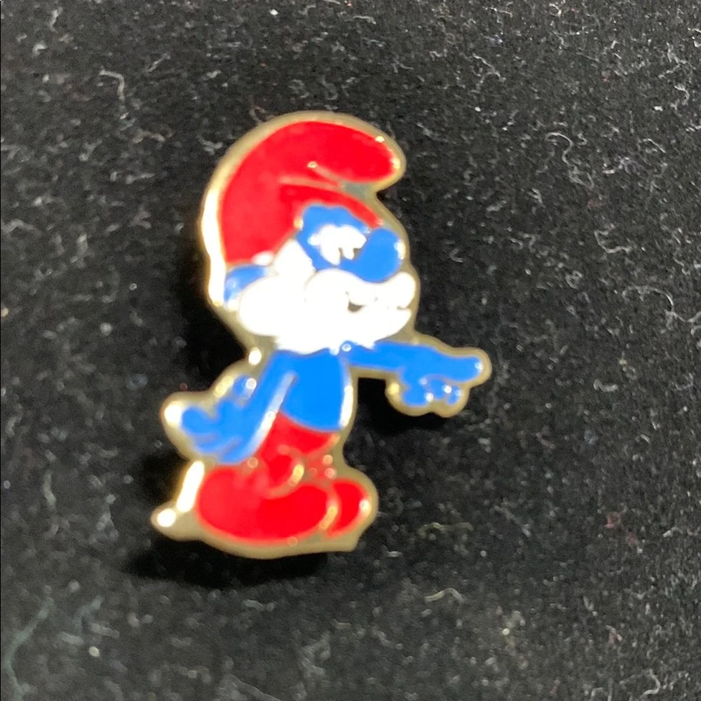 Vintage 1980’s Smurf Enamel Pin Brooch - 8091‎